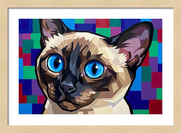 Elegant Siamese Cat Study