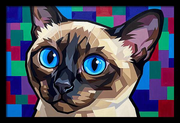 Elegant Siamese Cat Study