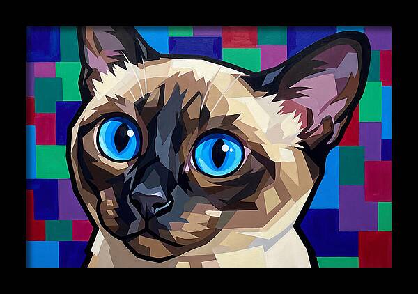 Elegant Siamese Cat Study
