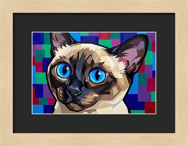 Elegant Siamese Cat Study