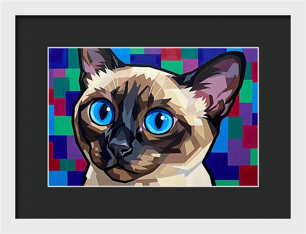 Elegant Siamese Cat Study