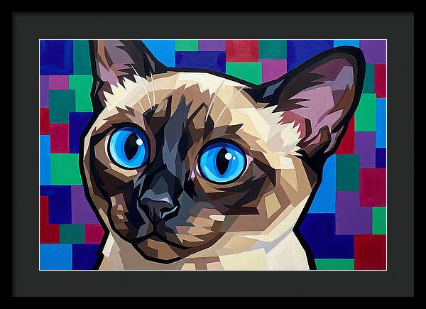 Elegant Siamese Cat Study