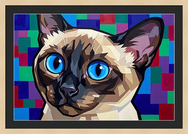 Elegant Siamese Cat Study