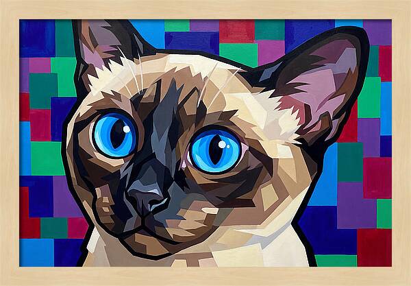 Elegant Siamese Cat Study
