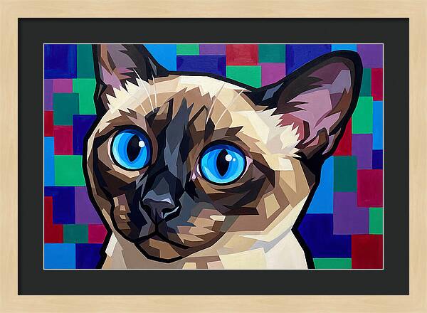 Elegant Siamese Cat Study