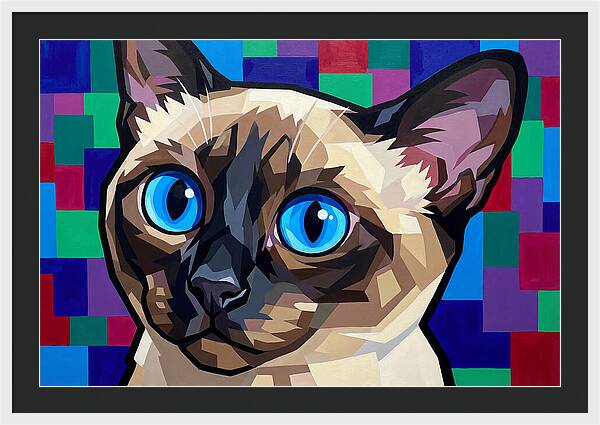 Elegant Siamese Cat Study