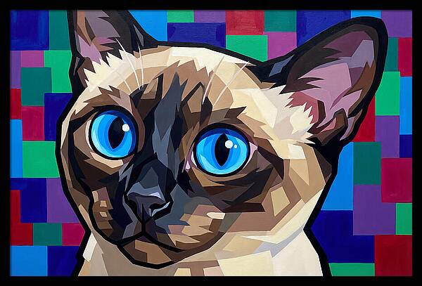 Elegant Siamese Cat Study