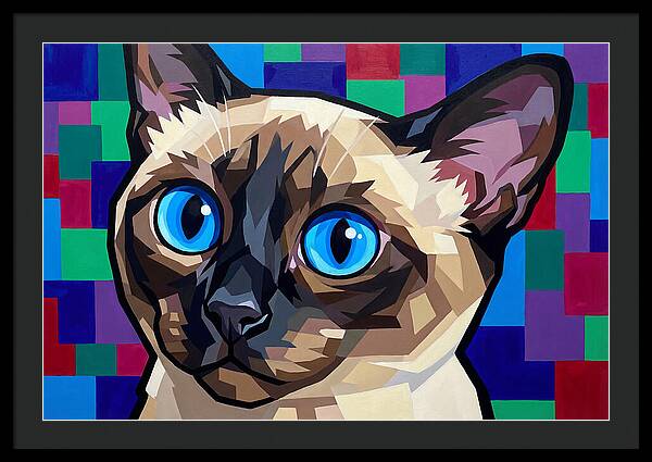 Elegant Siamese Cat Study