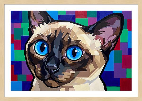 Elegant Siamese Cat Study