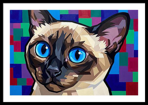 Elegant Siamese Cat Study