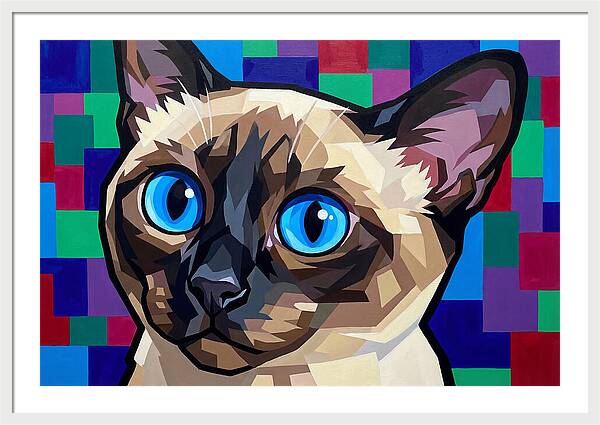 Elegant Siamese Cat Study