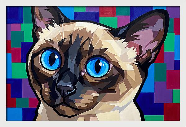 Elegant Siamese Cat Study