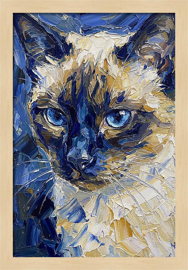 Elegant Siamese Feline Portrait