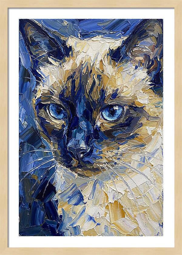 Elegant Siamese Feline Portrait