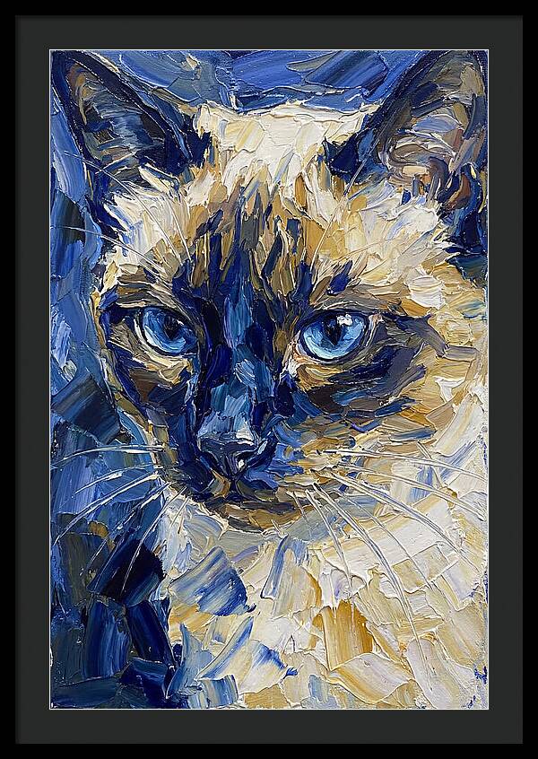 Elegant Siamese Feline Portrait
