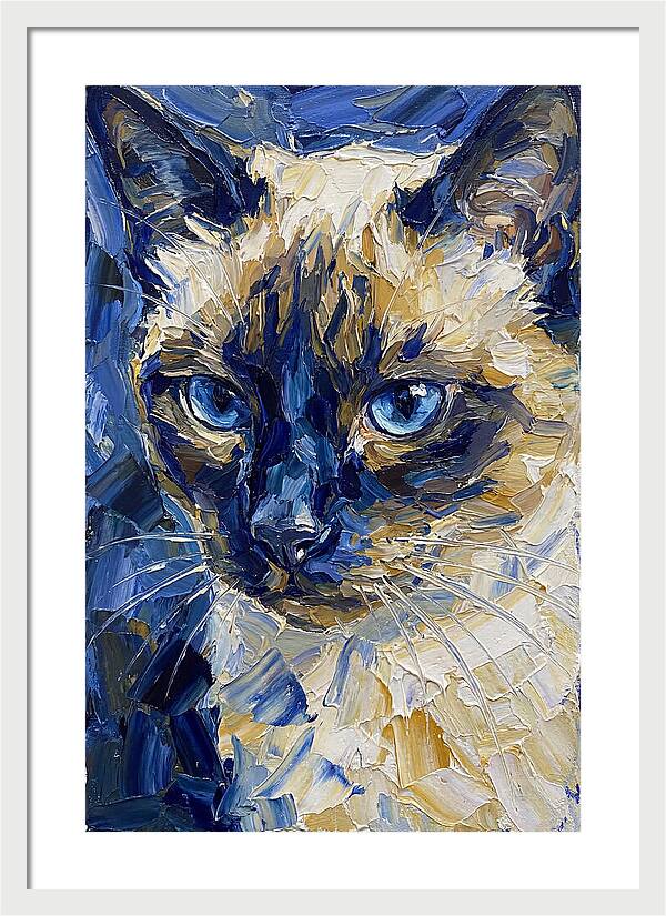 Elegant Siamese Feline Portrait