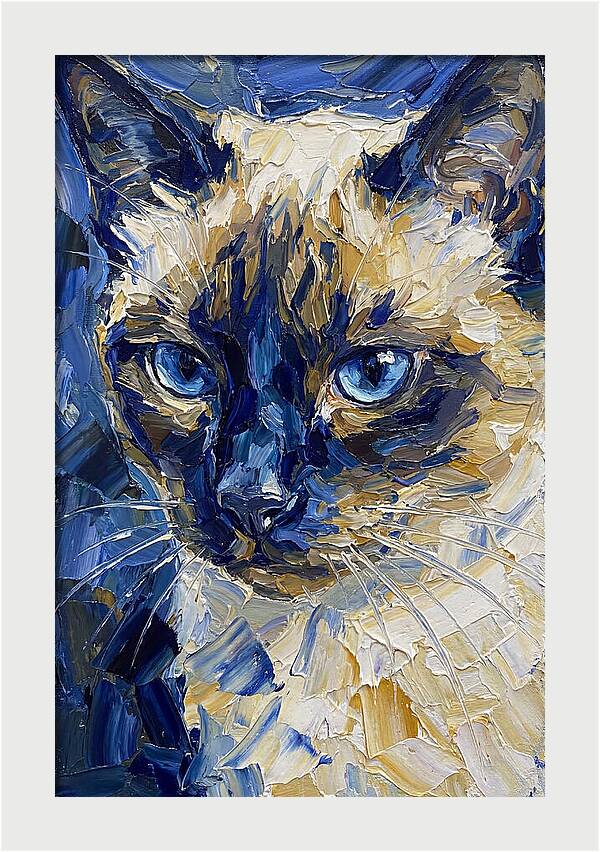 Elegant Siamese Feline Portrait
