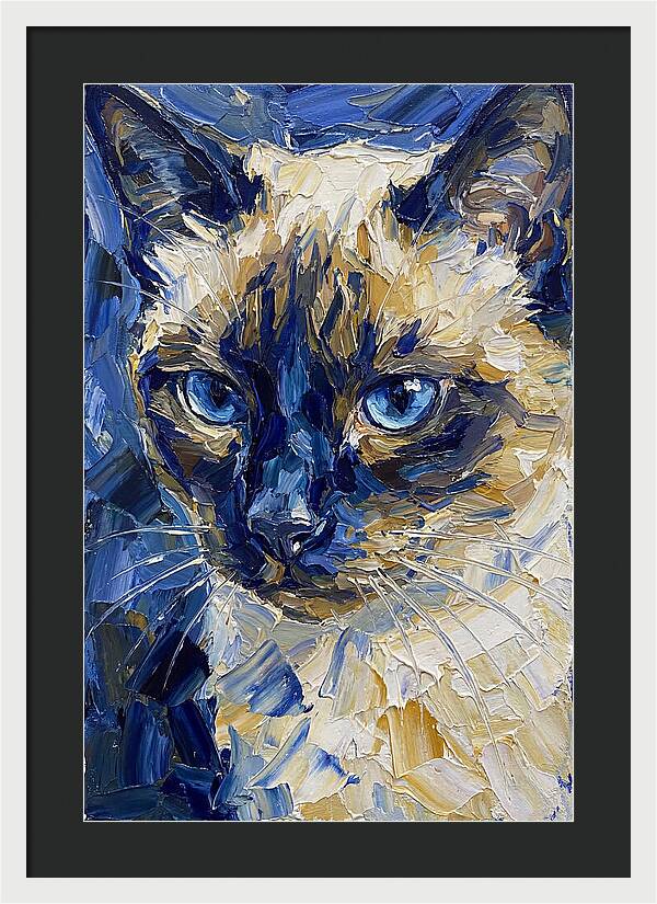 Elegant Siamese Feline Portrait