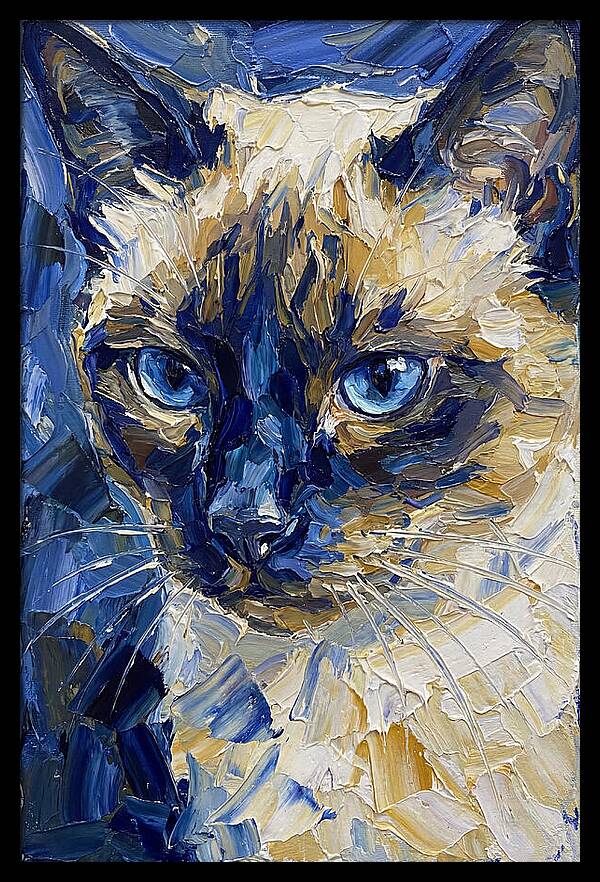 Elegant Siamese Feline Portrait