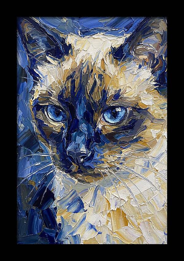 Elegant Siamese Feline Portrait