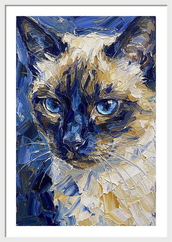 Elegant Siamese Feline Portrait