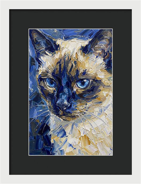Elegant Siamese Feline Portrait