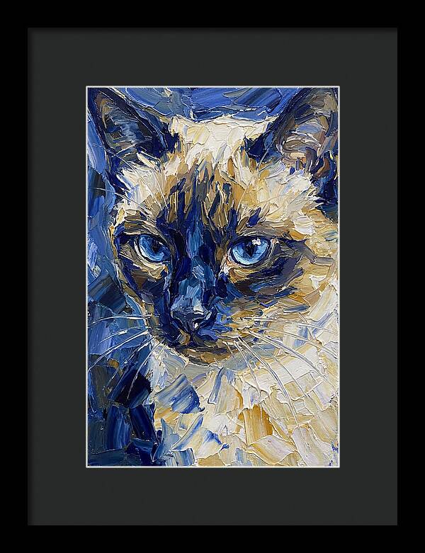 Elegant Siamese Feline Portrait