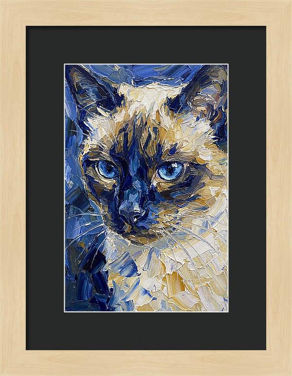 Elegant Siamese Feline Portrait