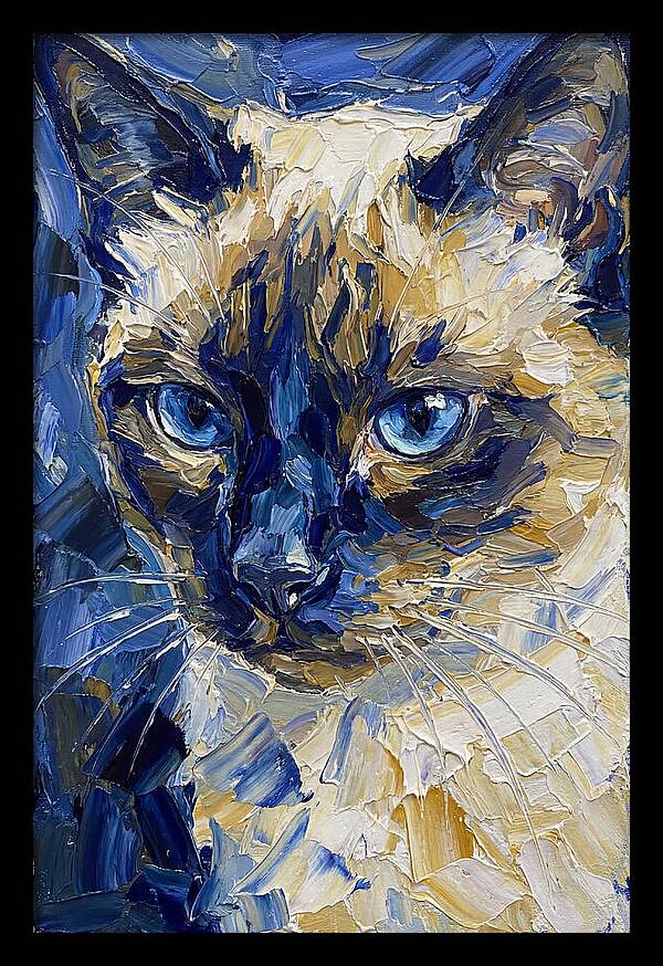 Elegant Siamese Feline Portrait