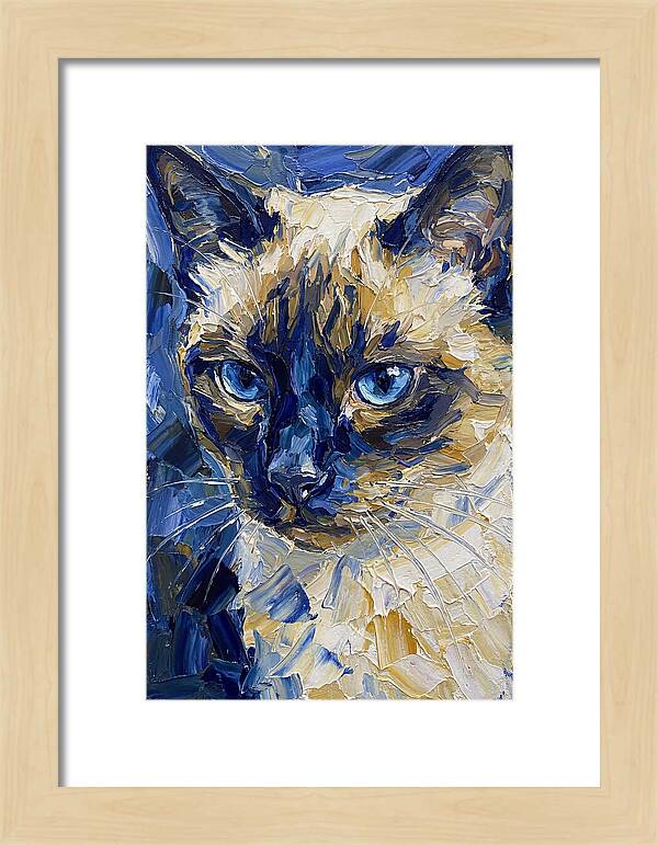 Elegant Siamese Feline Portrait