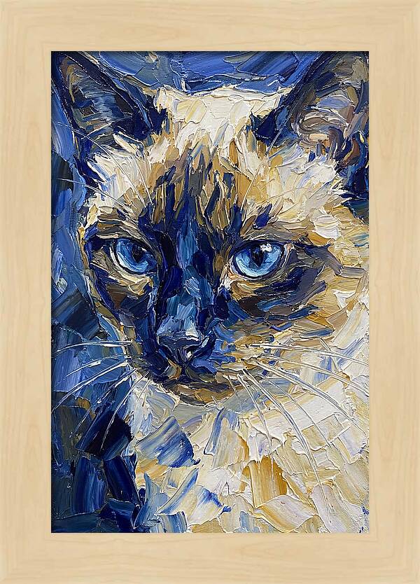 Elegant Siamese Feline Portrait