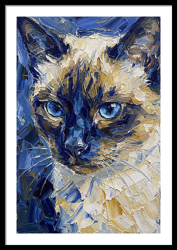 Elegant Siamese Feline Portrait