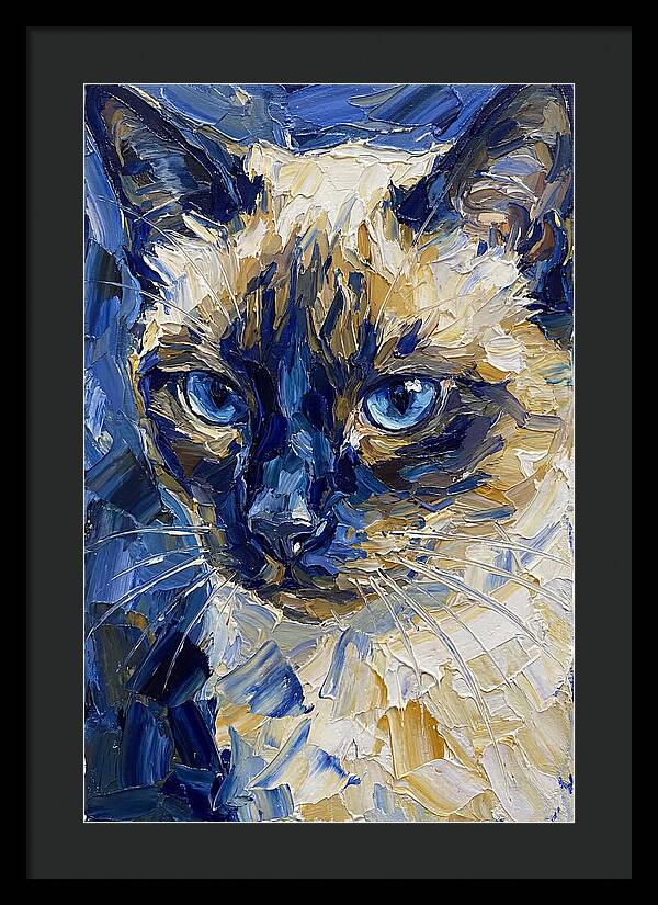 Elegant Siamese Feline Portrait