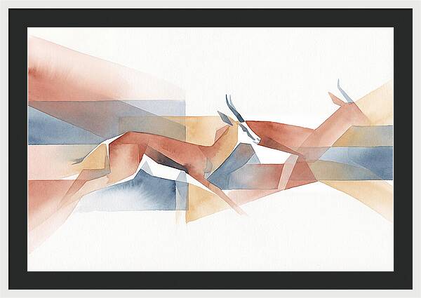Elegant Springbok In Motion