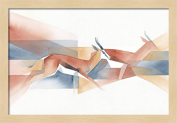 Elegant Springbok In Motion