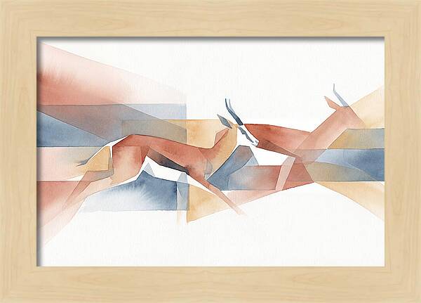 Elegant Springbok In Motion