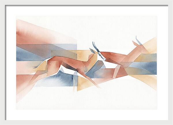 Elegant Springbok In Motion