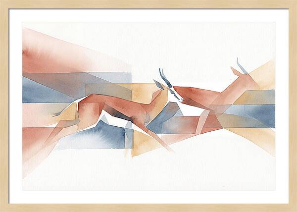 Elegant Springbok In Motion