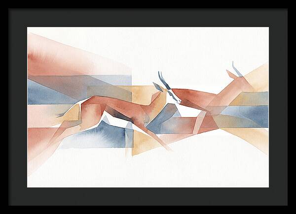 Elegant Springbok In Motion