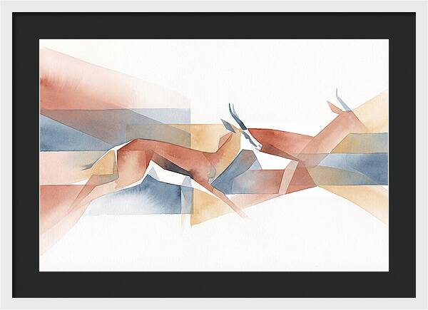 Elegant Springbok In Motion