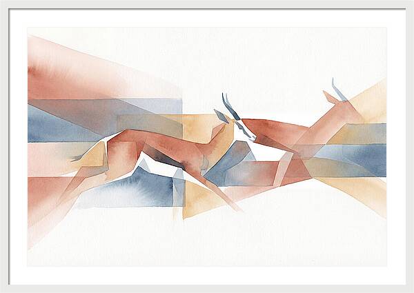 Elegant Springbok In Motion