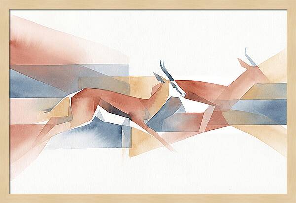 Elegant Springbok In Motion