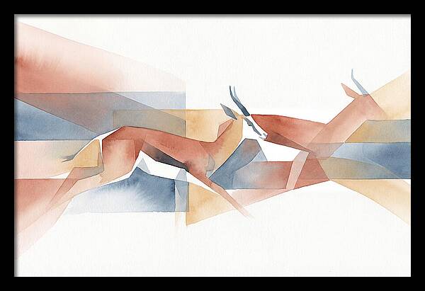 Elegant Springbok In Motion