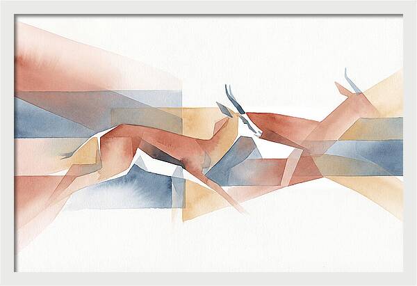 Elegant Springbok In Motion