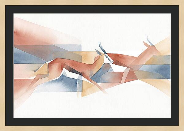 Elegant Springbok In Motion