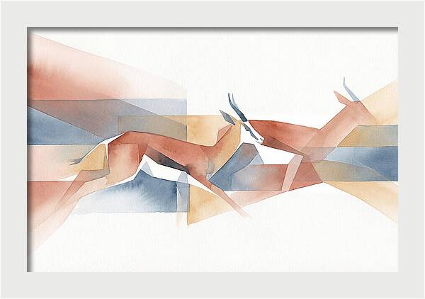 Elegant Springbok In Motion