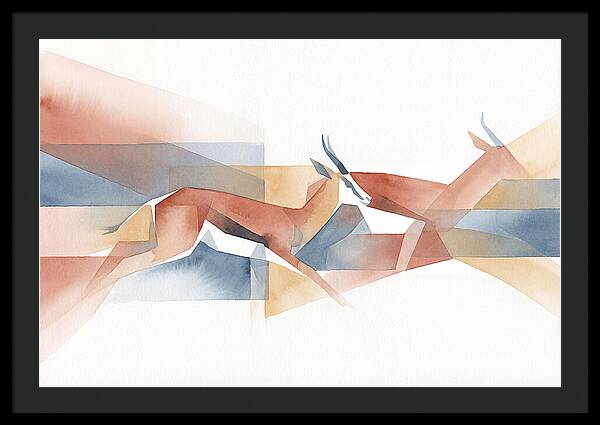 Elegant Springbok In Motion