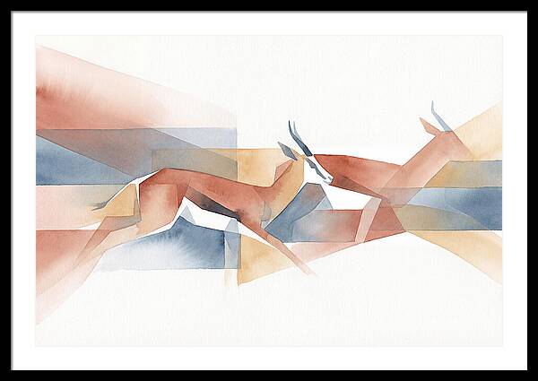 Elegant Springbok In Motion