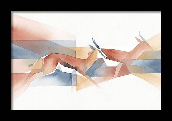 Elegant Springbok In Motion
