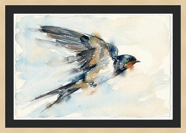 Elegant Swallow In Flight